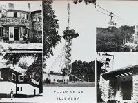 Sljeme. Žičara 1960-ih godina, razgleednica